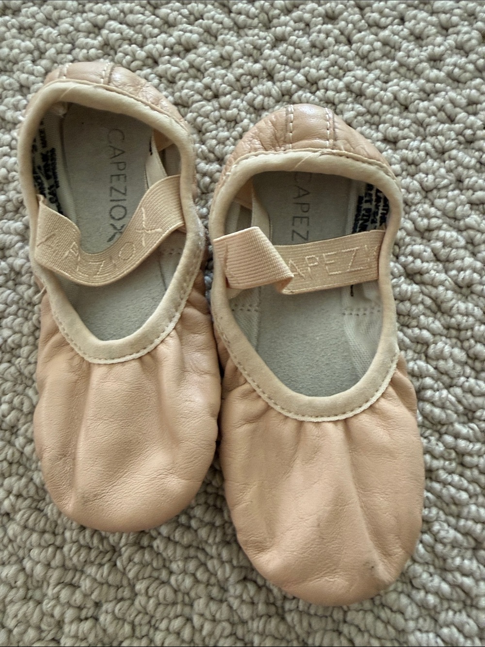 Capezio Kids Ballet Shoes in Light Beige - Picture 1 of 4